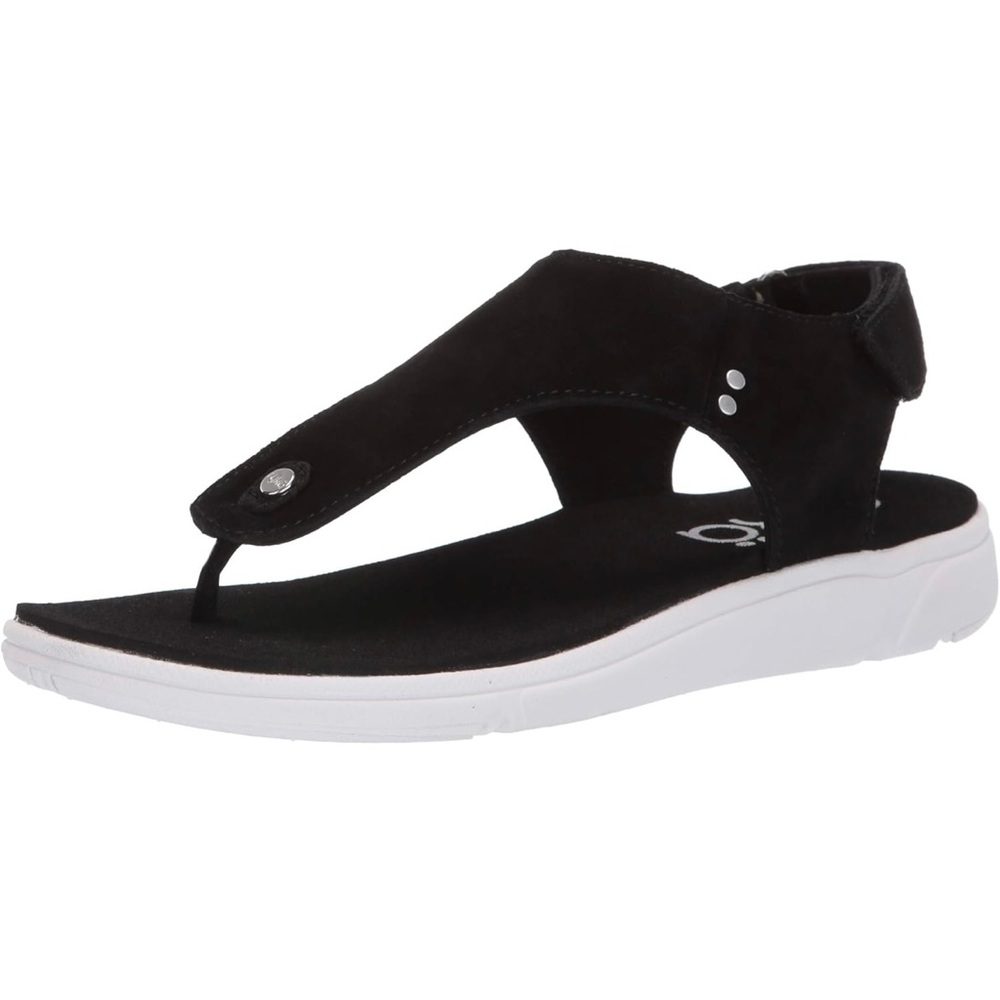 Ryka Women’s Margo Black Suede and White Sandals Size 8 W - Picture 7 of 14